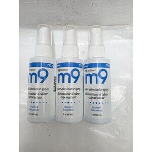 (3) Hollister M9 Odor Eliminator 2 oz Pump Spray Bottle Unscented 7732